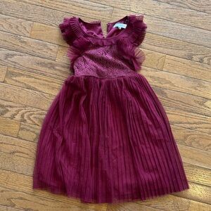 Burgundy 4T dress
